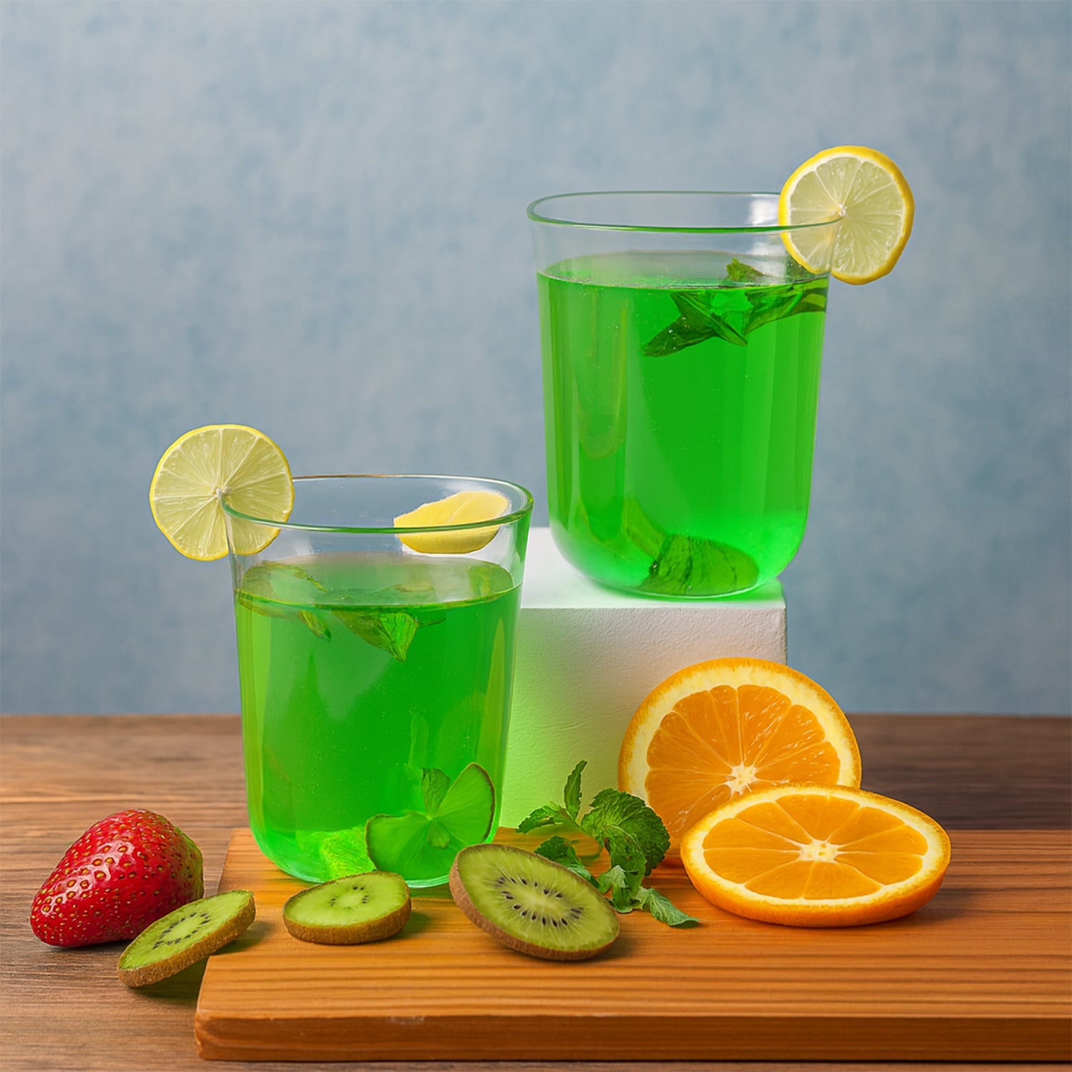 6 Plastic Mojito Glasses