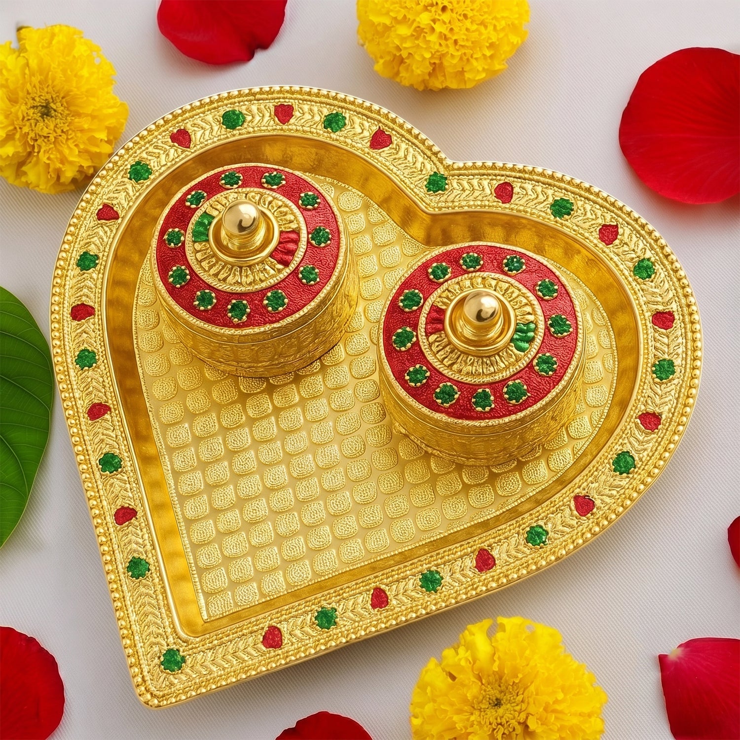 Heart kankavati white bg