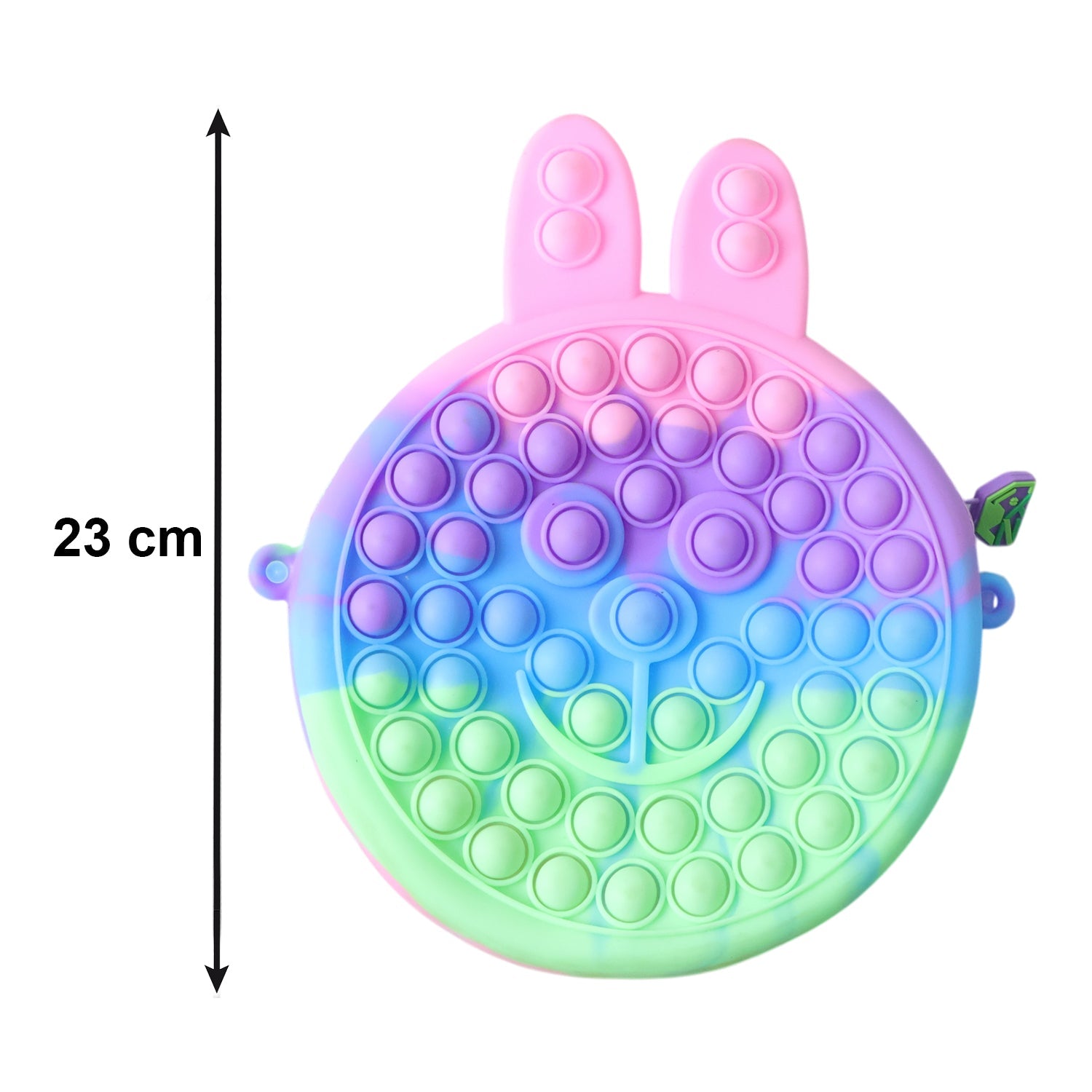 Cute Caterpillar Shape Pop It Silicone Pencil Pouch (1 Pc)