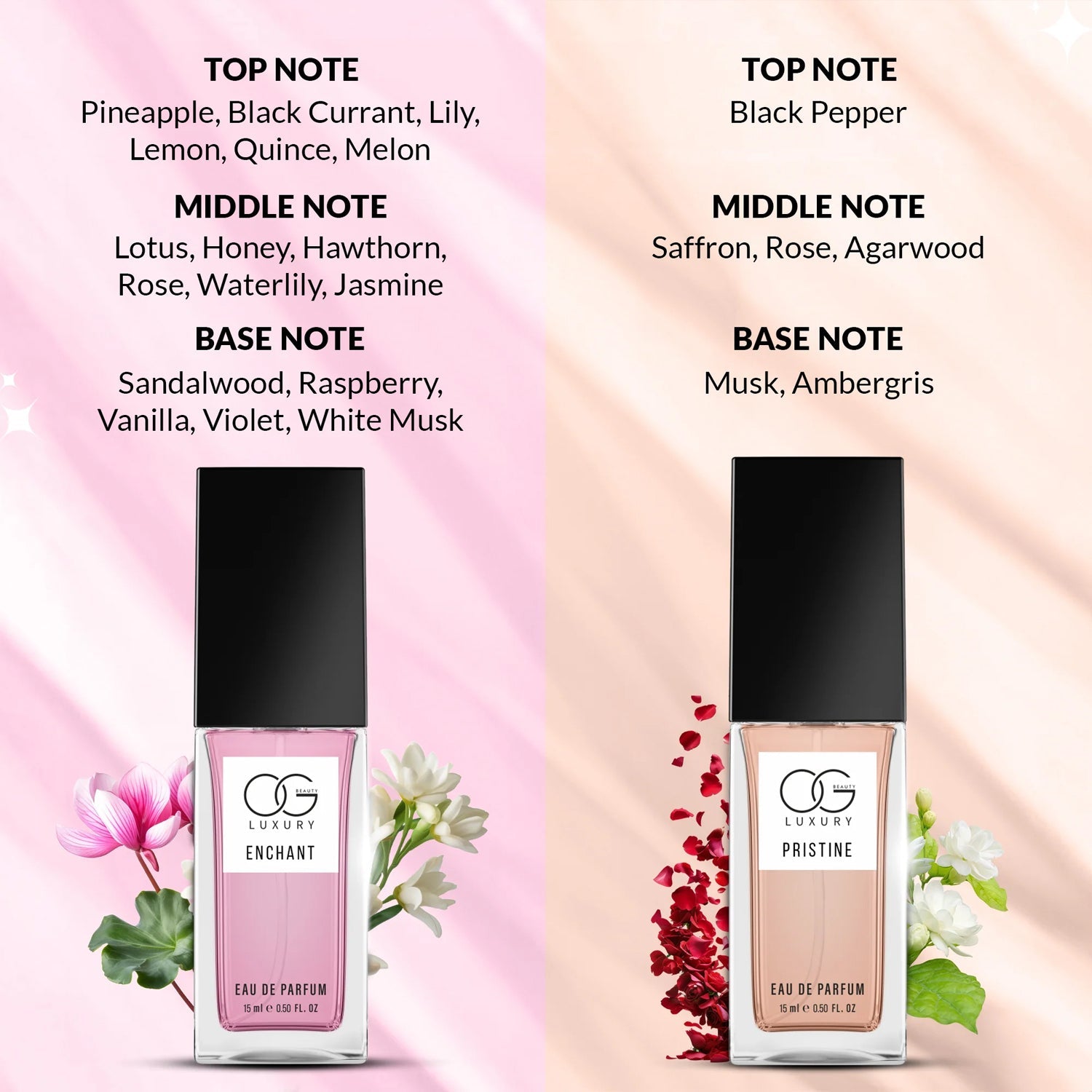 OG Beauty Luxury Pure Elegance Eau De Parfum - (4 Pc / Set / 15 ML)