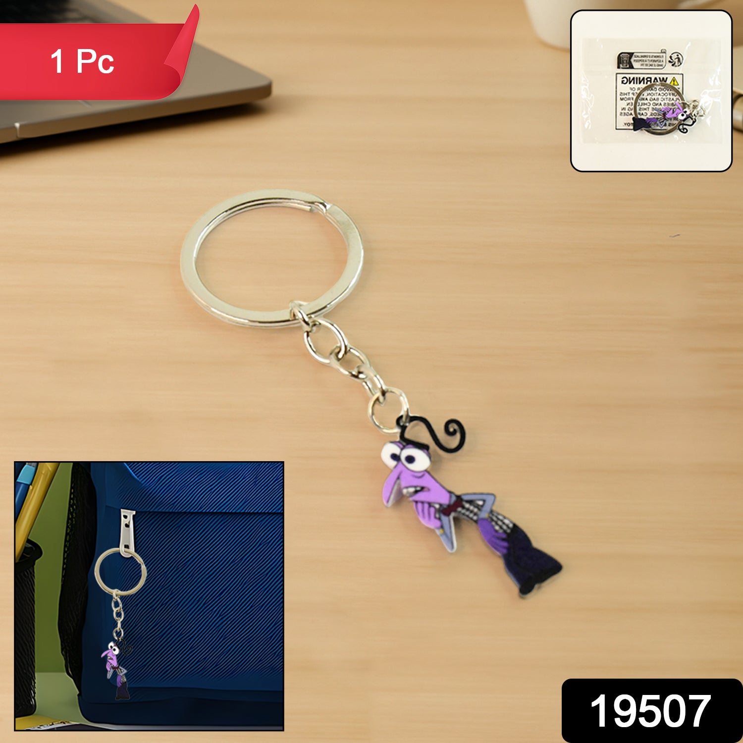 Cartoon Character Keychain (1 Pc)