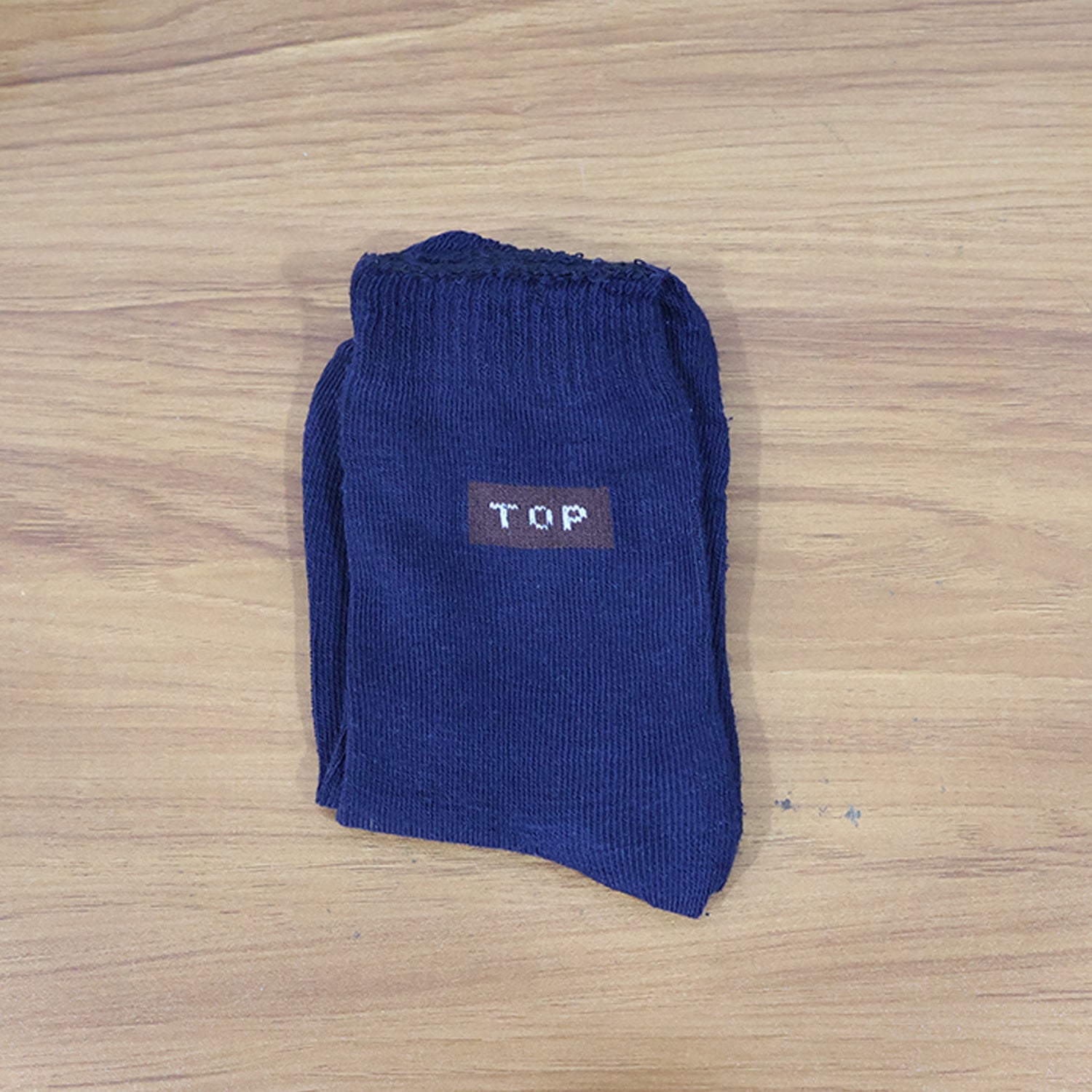 Navy Blue Casual Daily Wear Socks (1 Pair)