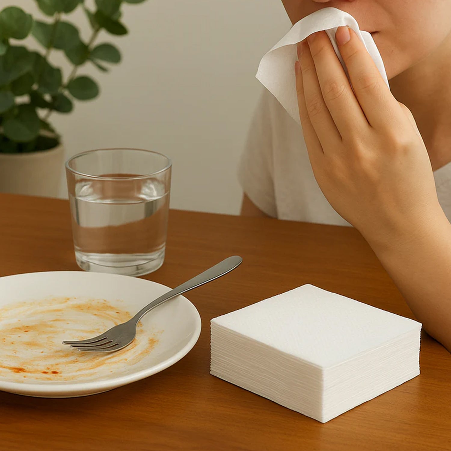 Freshee Premium Ultra-Soft Disposable Paper Napkins — 50 Pc (23 x 25 cm)