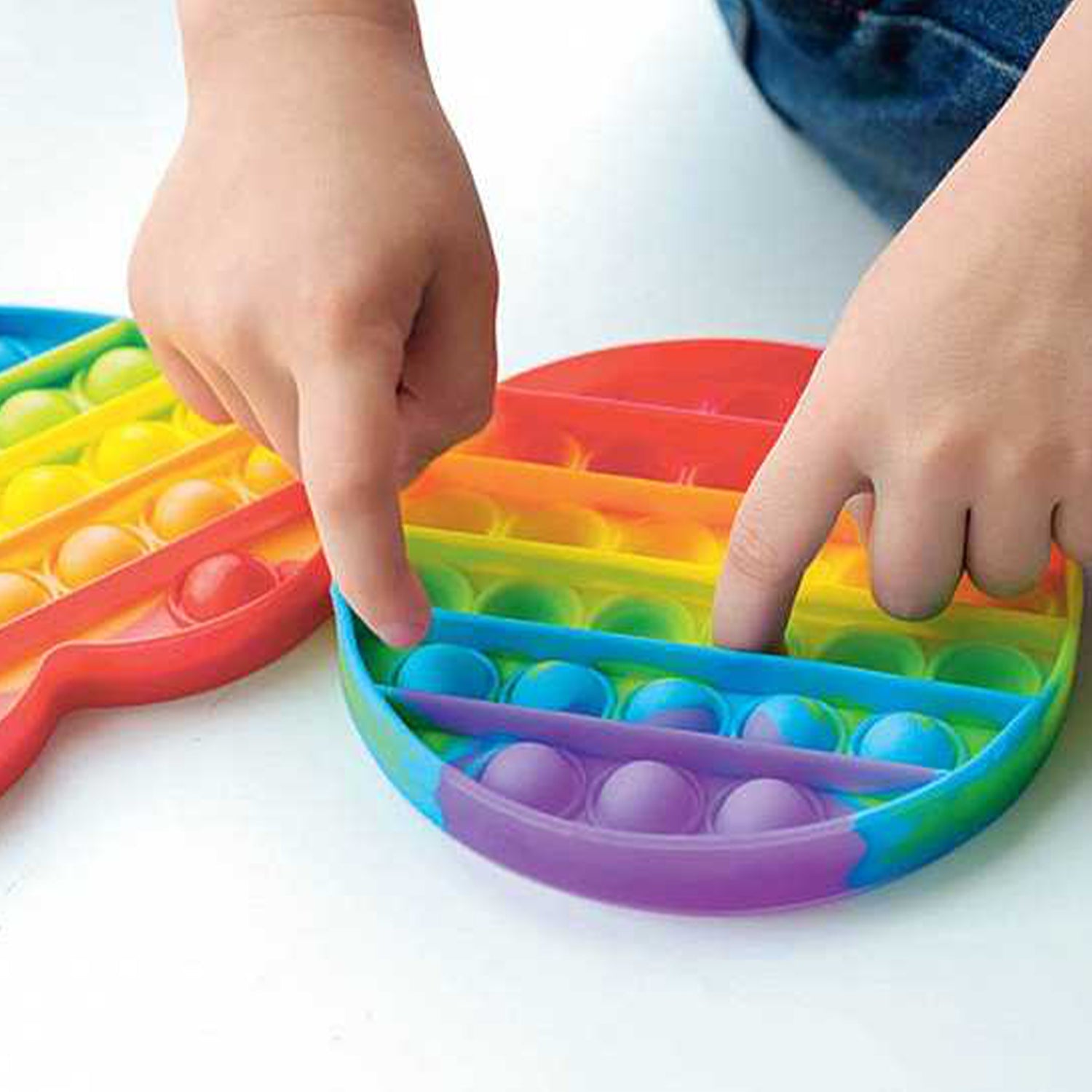 Colorful  bubble fidget toy for stress relief