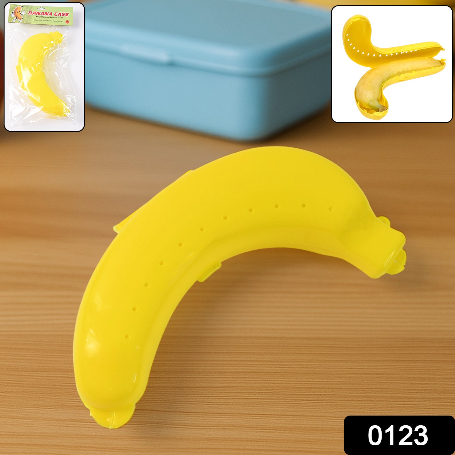 123 Banana Case Lunch Box Yellow