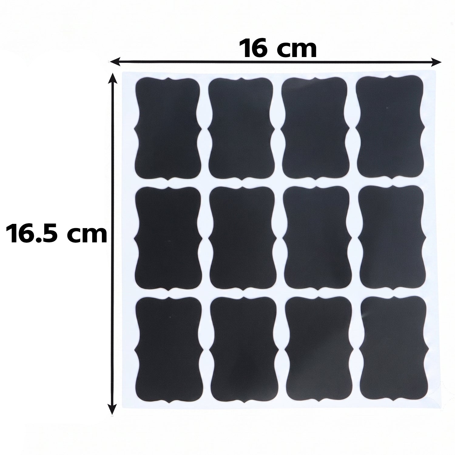 Erasable chalkboard stickers for spice jars and storage