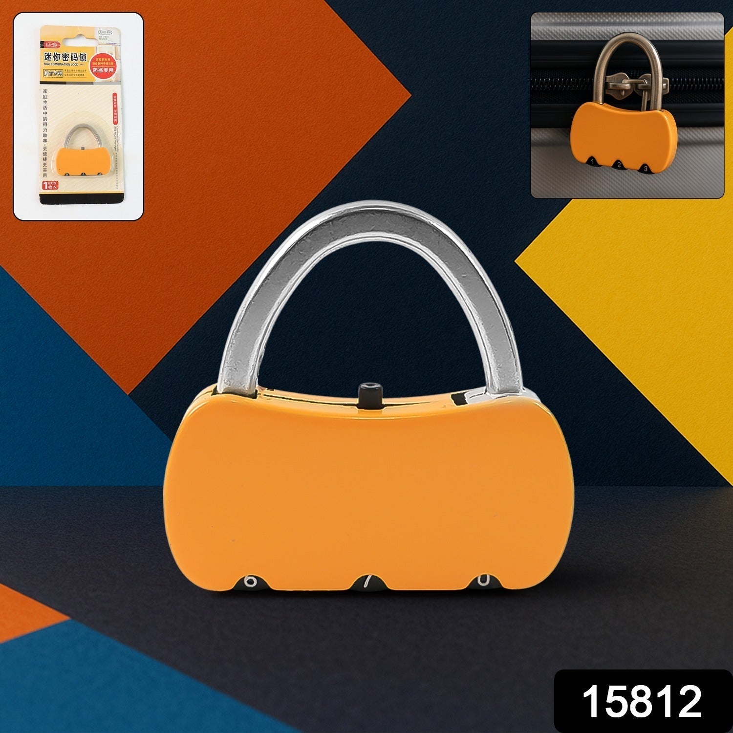 3-Digit Combination Portable Travel Lock