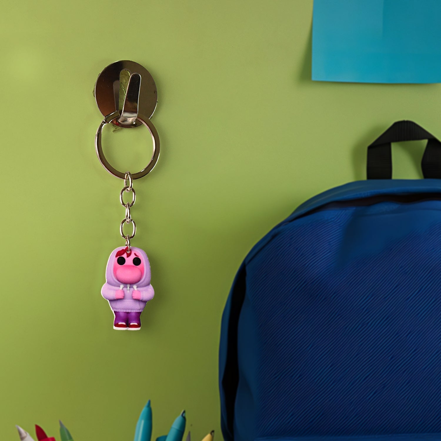 Cute Cartoon Character Keychain (1 Pc)