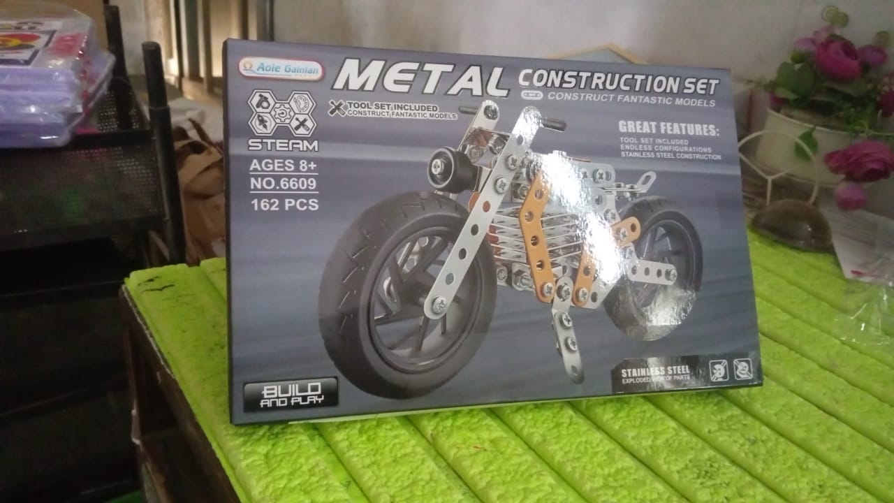 Metal DIY Bike Building Blocks for Kids (bike 162 pc of Bike Tool / 1 Set?
