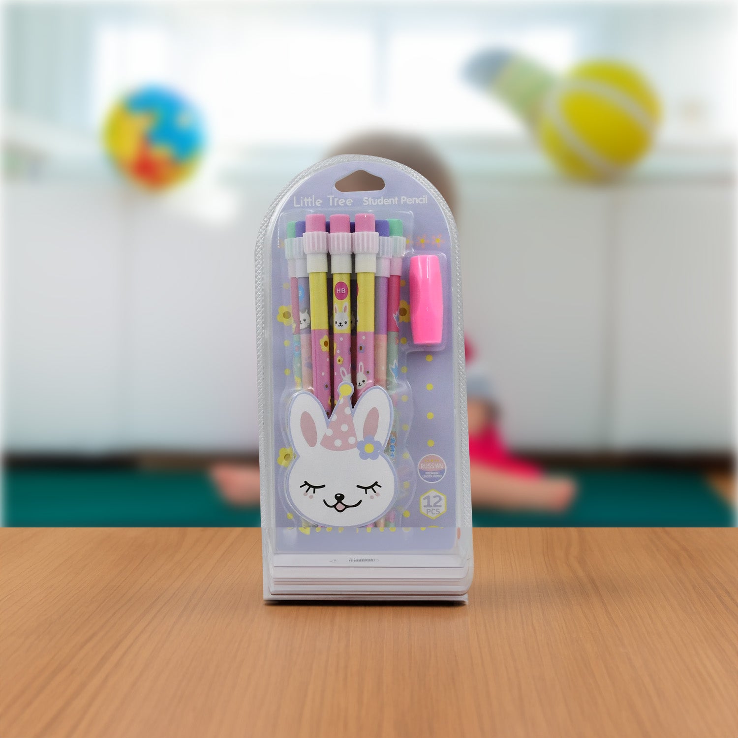 4396 Cute Rabbit Bear Drawing Graphite Writing Pencil Set With Pencil Sharpener  Eraser Pencil And Eraser Set With Eraser For Kids For Girls Fancy School Stationary Birthday Party Return Gift (14 Pc Set)