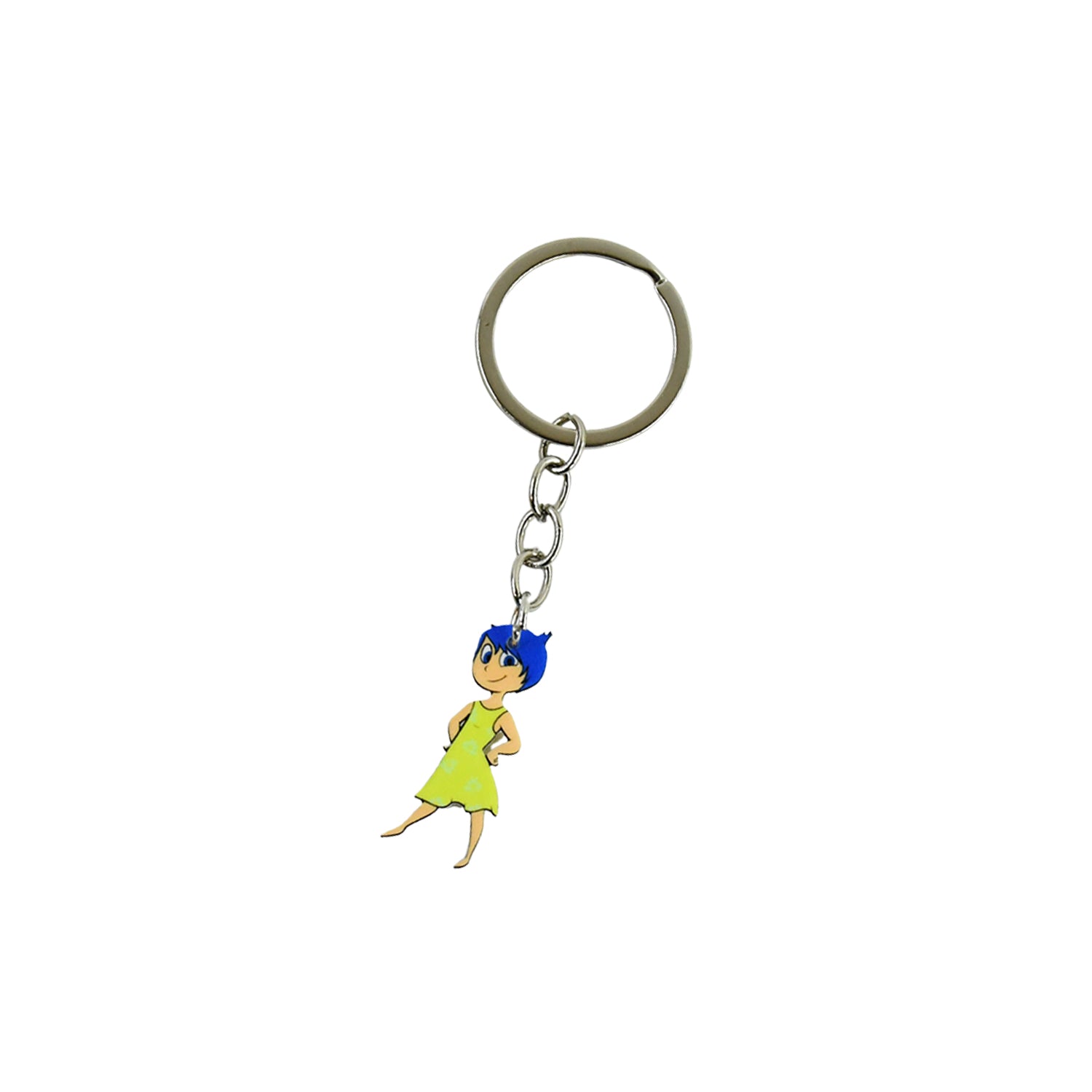 Cartoon Character Soft Pvc Keychain With Haired Girl Design (1 Pc)