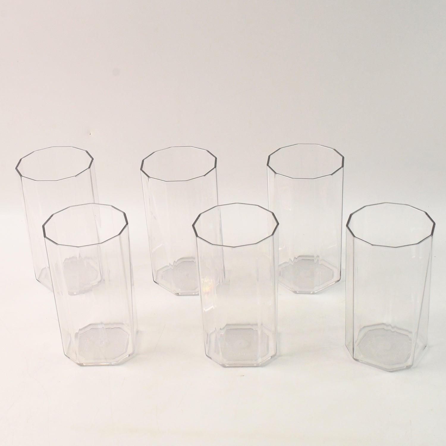 Elegant Hexa Cut Water Tumbler Set
