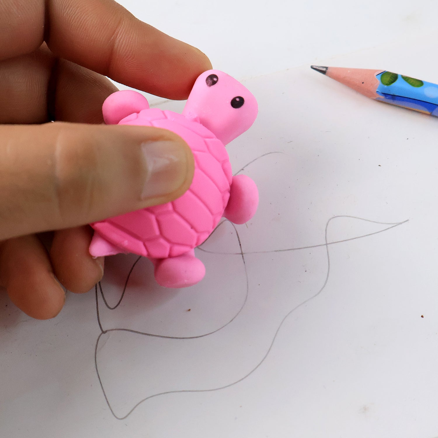 Cute Turtle Shaped Eraser For Kids (1 Pc)