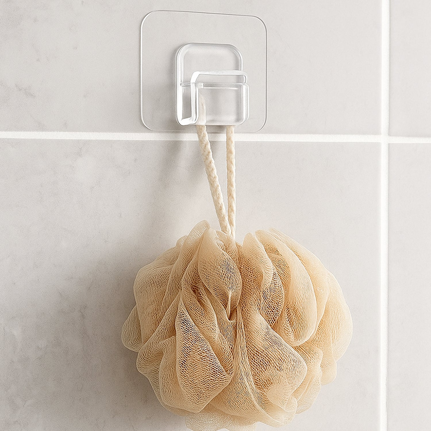 Cute Cartoon Print Transparent Wall Hook With Self-adhesive Back (1 Pc)