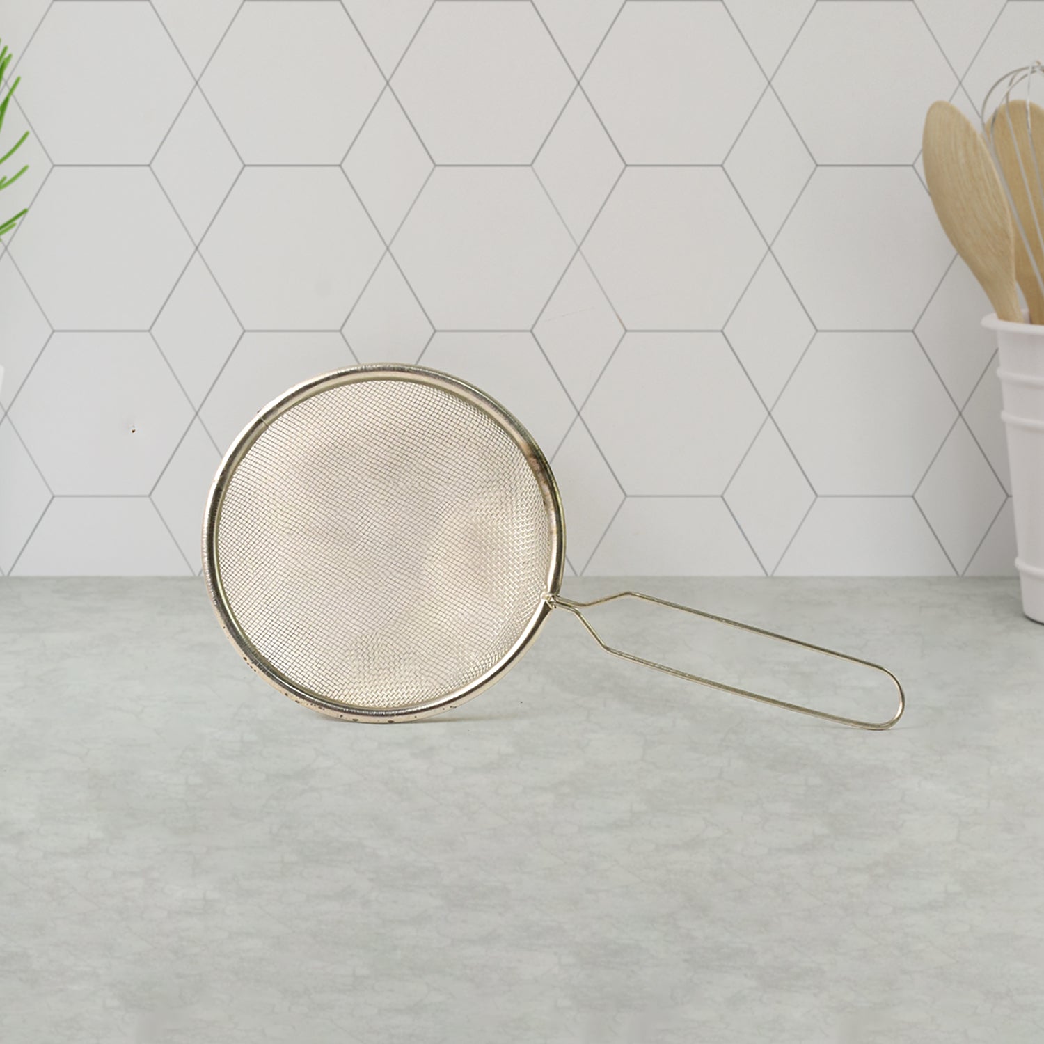 Stainless Steel Fine Mesh Tea  Coffee Strainer (1 Pc)