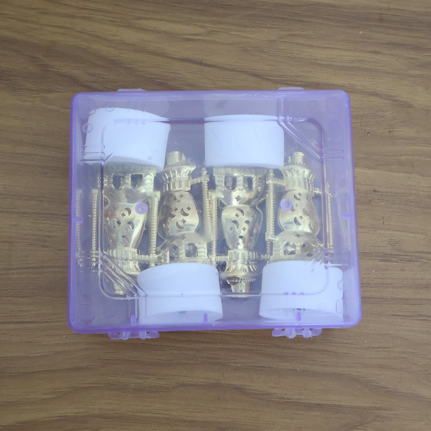 Mini Lantern-Style Flameless LED Tealights - (4 Pc)