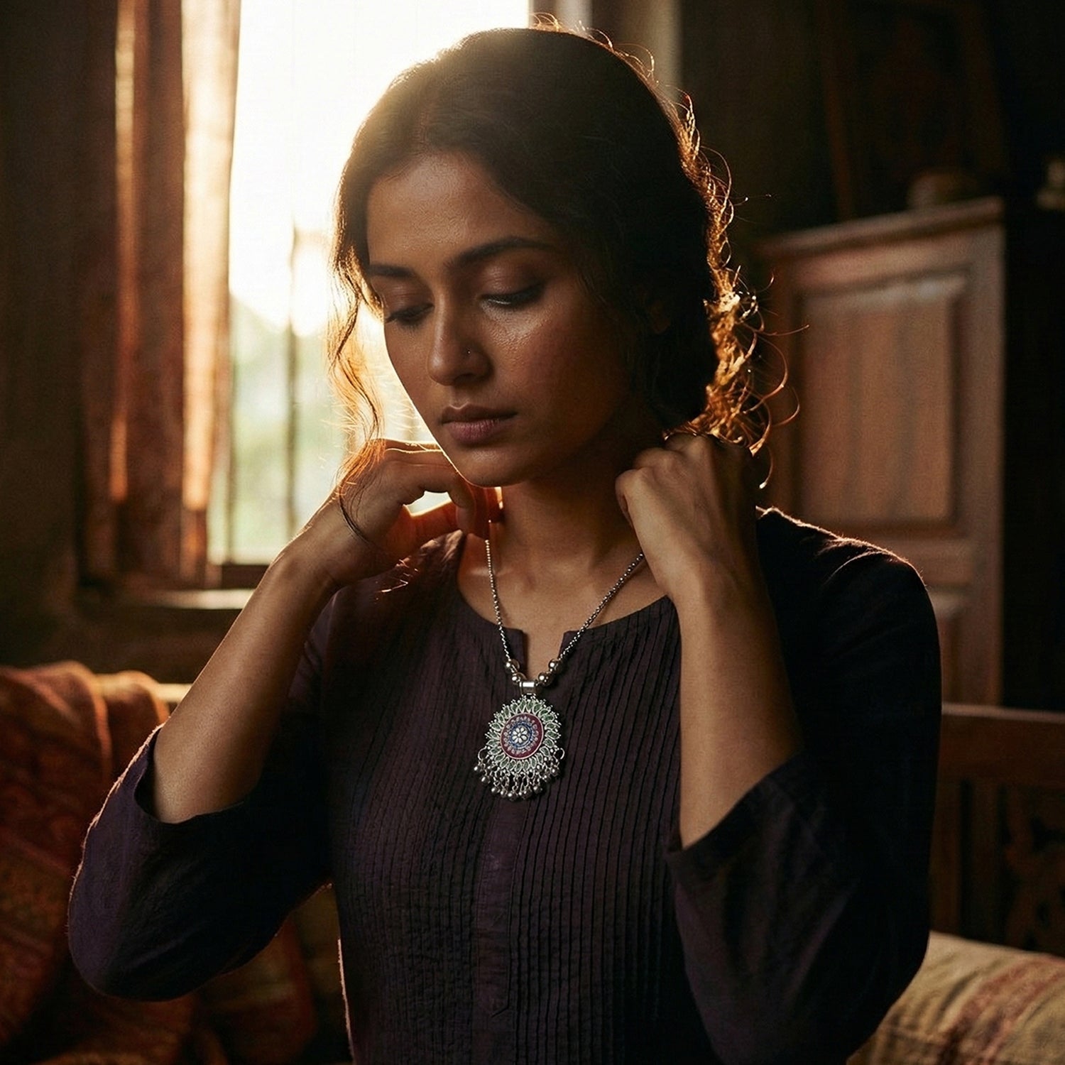 Antique silver jewelry        
