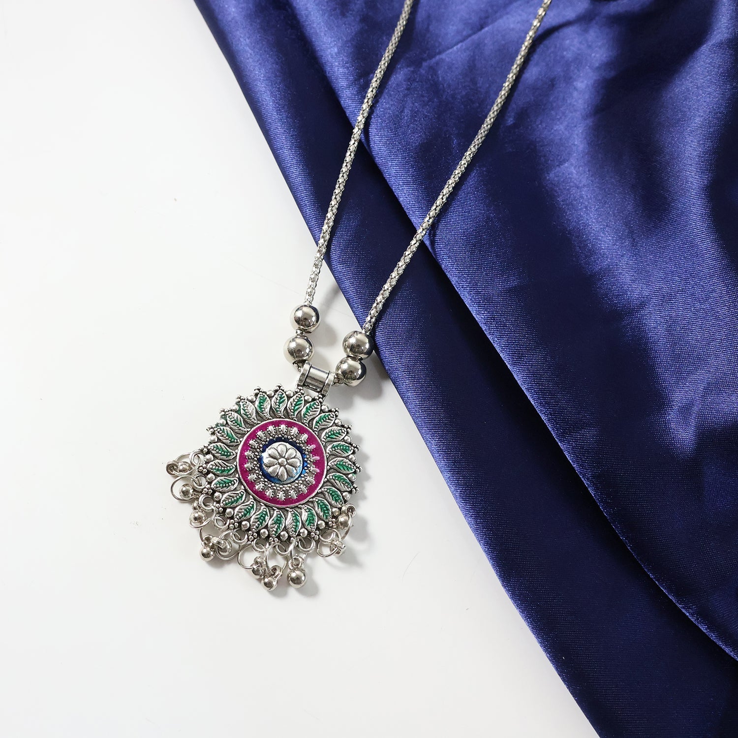 Indian silver necklace        

