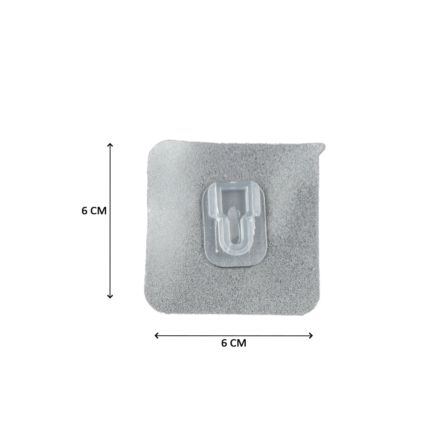 7433 Transparent Adhesive Male Hook Used For Hanging Various Types Of Items (1pc)
