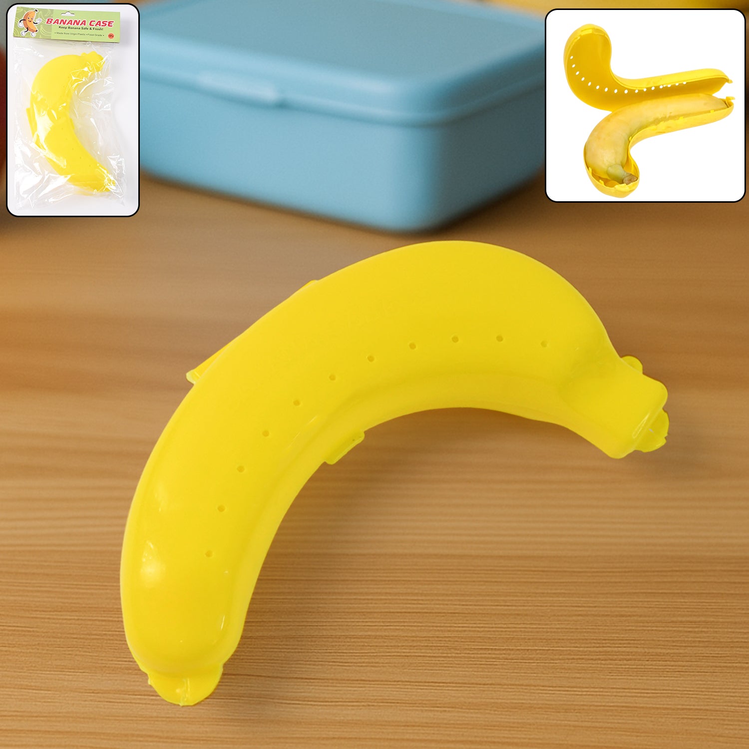 123 Banana Case Lunch Box Yellow