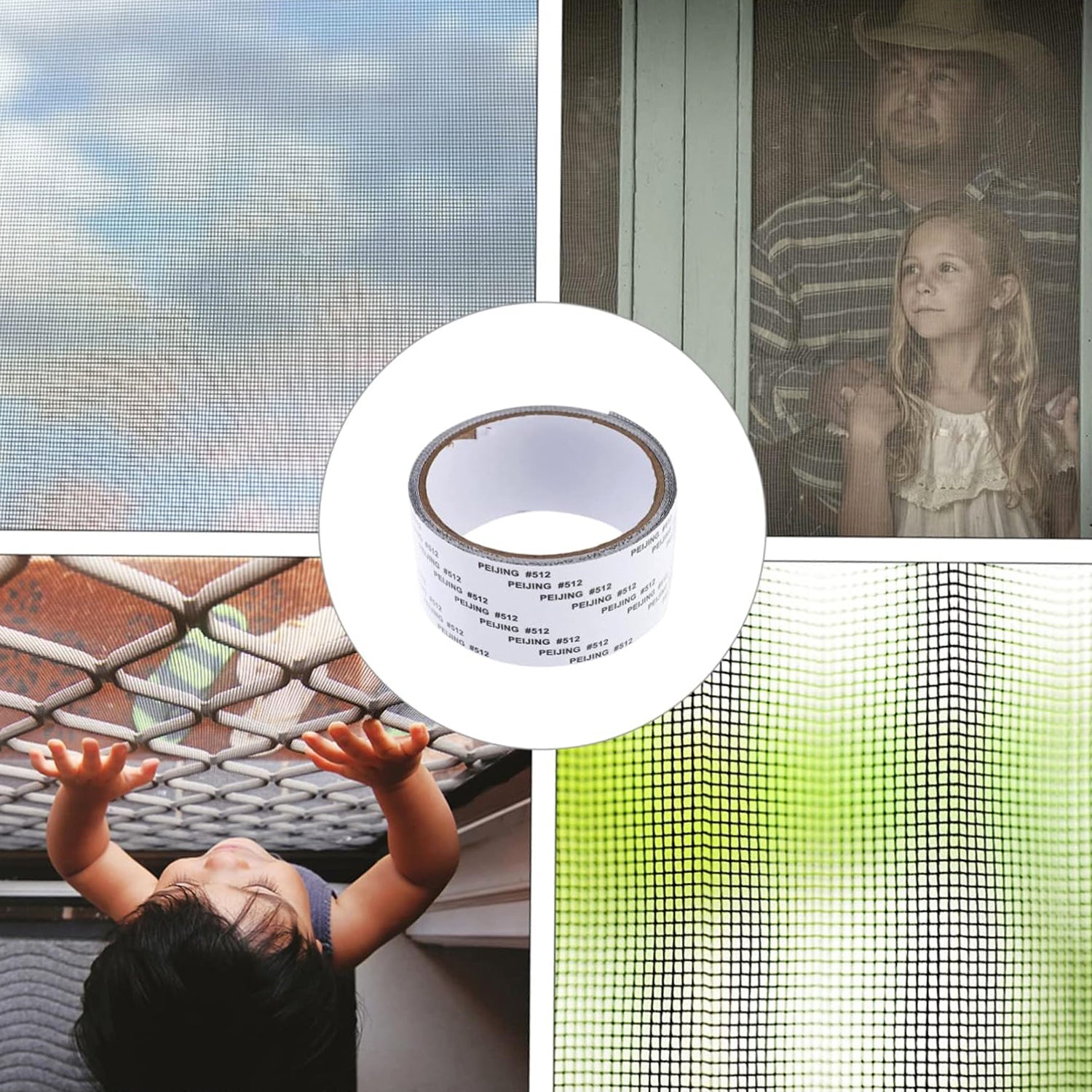 Self-adhesive Mosquito Net Repair Tape  2m X 5cm Roll  1 Pc