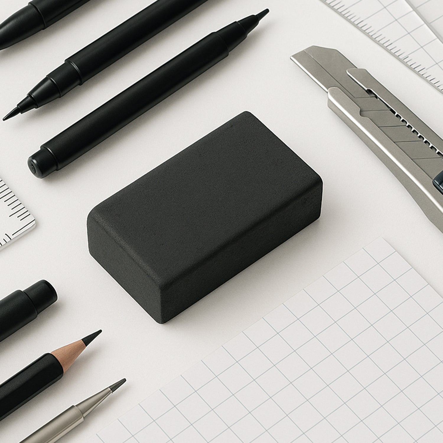 Fancy  Stylish Eraser (30 Pc  Mix Design)
