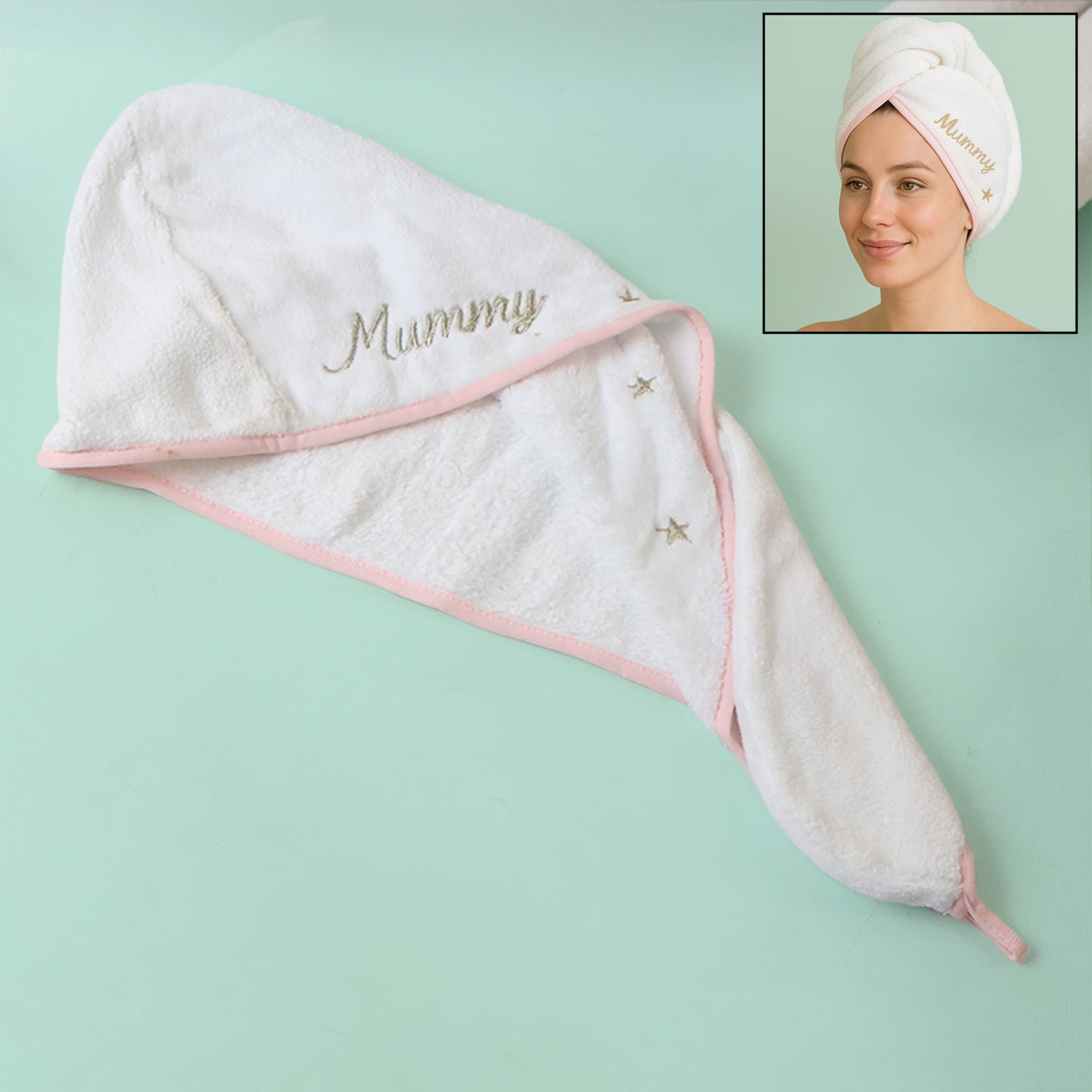 Luxury Microfiber Hair-drying Towel Wrap (1 Pc)