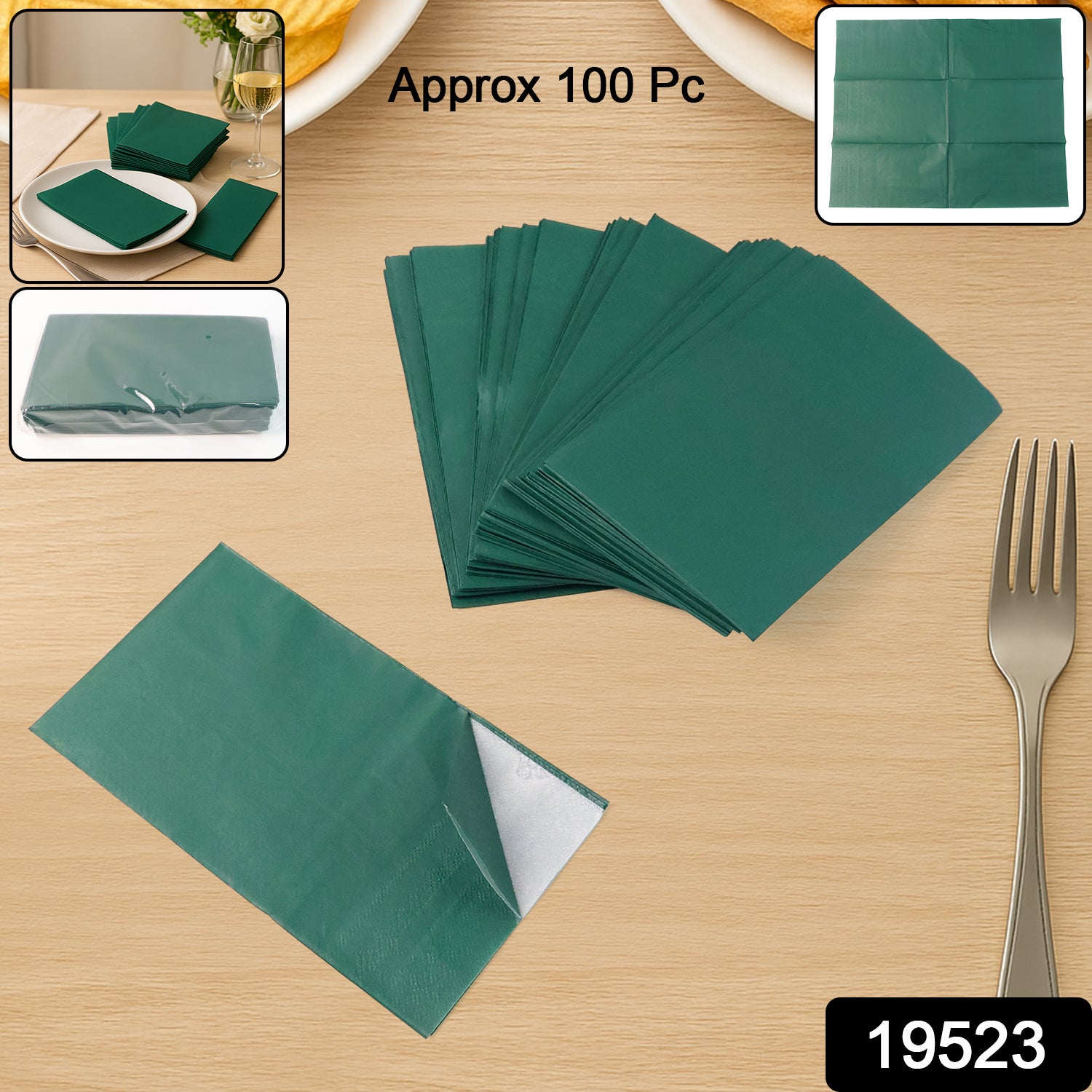 Disposable Paper Napkins Approx 100 Pcs