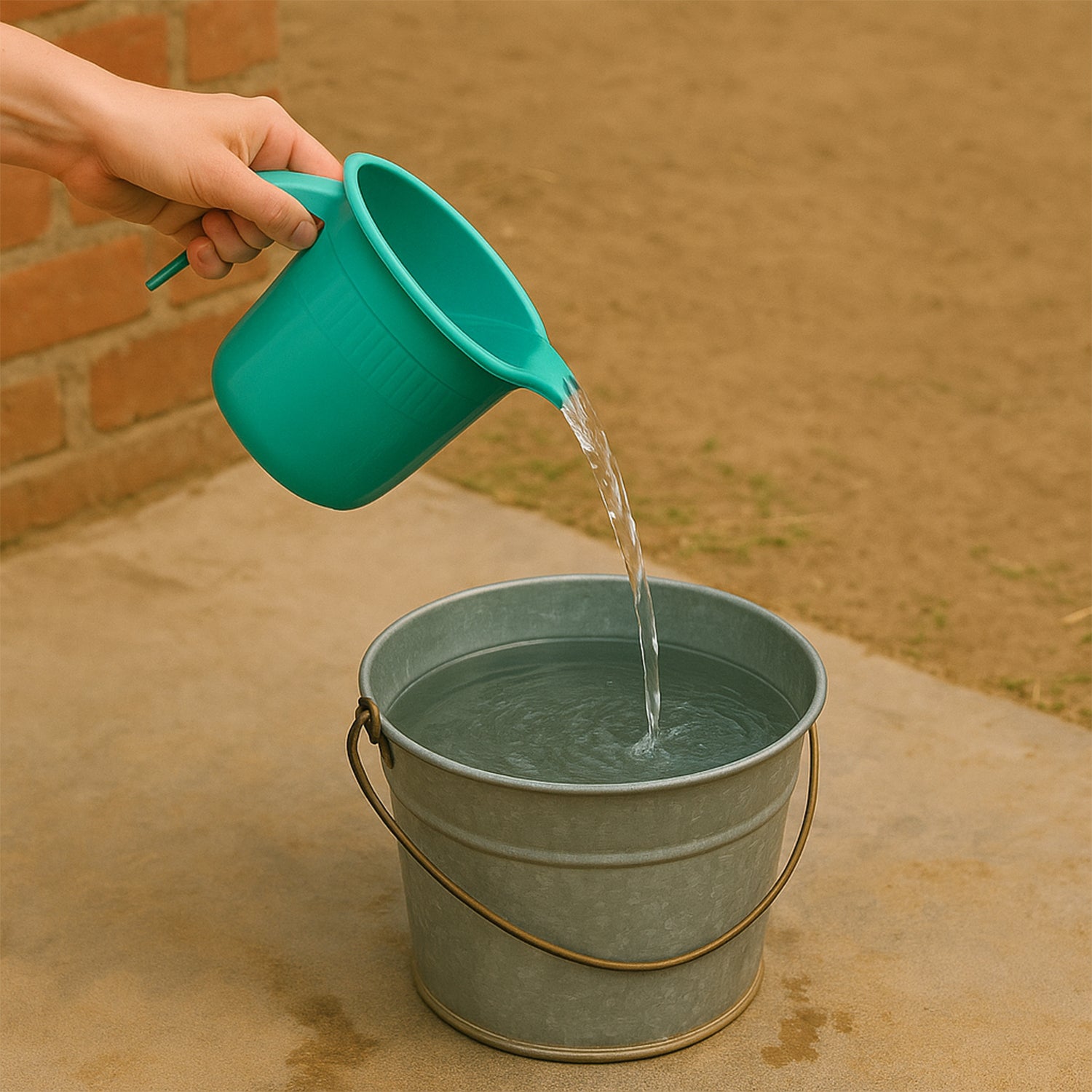 Plastic Bath Mug For Bathroom Use (1 Pc)