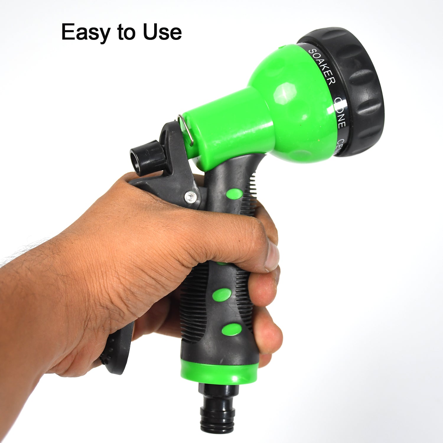 7441 Hose Nozzle Garden Hose Nozzle Hose Spray Nozzle With 8 Adjustable Patterns Front Trigger Hose Sprayer Heavy Duty Metal Water Hose Nozzle For Cleaning Watering Washing Bathing